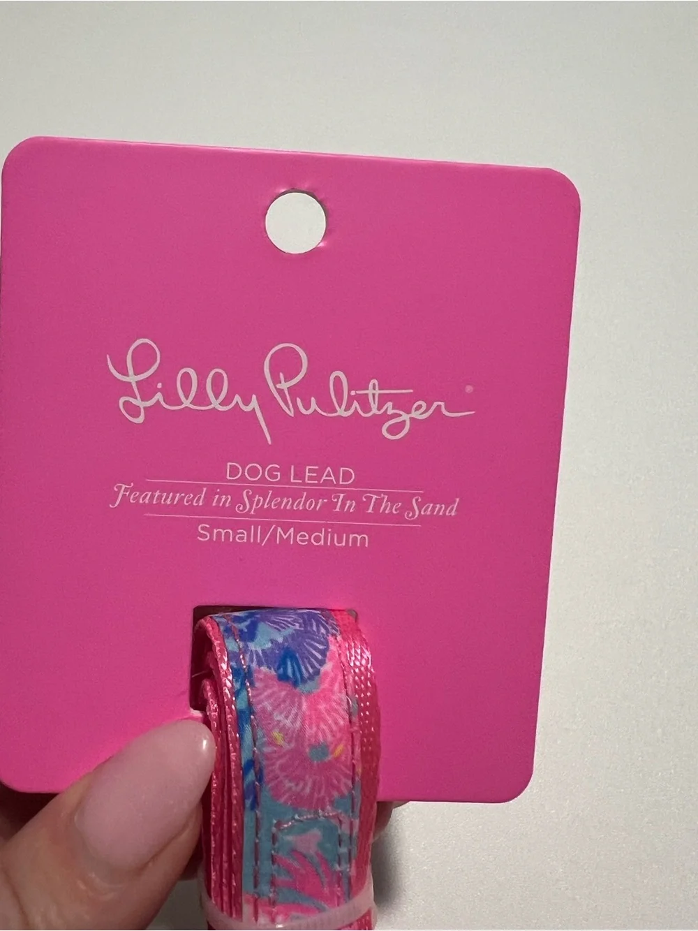 Lilly Pulitzer NWT Dog Leash Splendor In The Sand Size S/M New